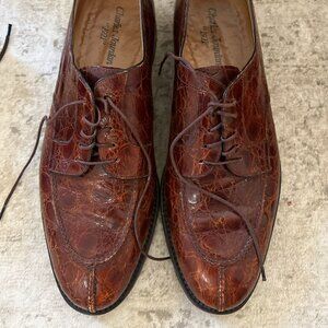 Alligator-Style Charles Jourdan Size 10 Wide Shoes